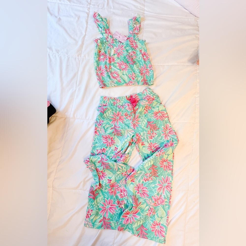 Tommy Bahama Pink and Green Floral Set